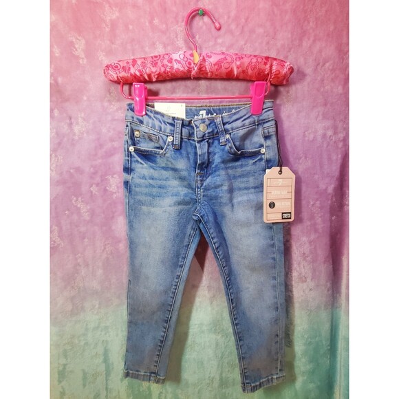 7 For All Mankind Josefina 5T Skinny Boyfriend Jeans NWT - Picture 1 of 9